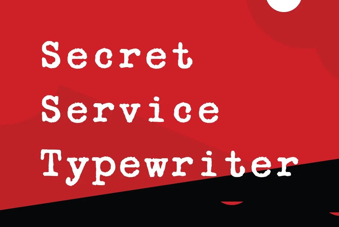 Secret Service Typewriter Font - YouWorkForThem