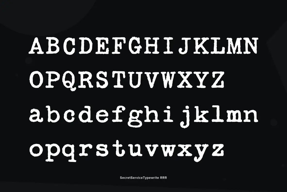 Secret Service Typewriter Font FontPath