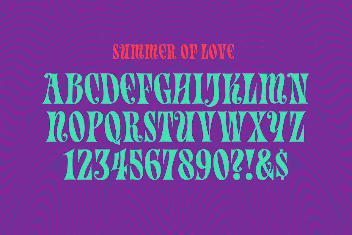 Summer of Love Font - YouWorkForThem