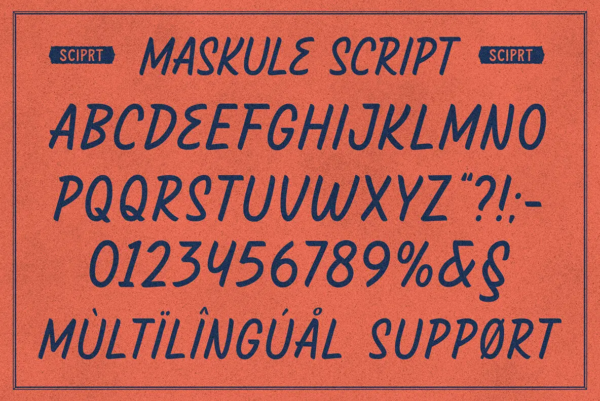 Combo Script Font Maskule Combo Font - FontPath