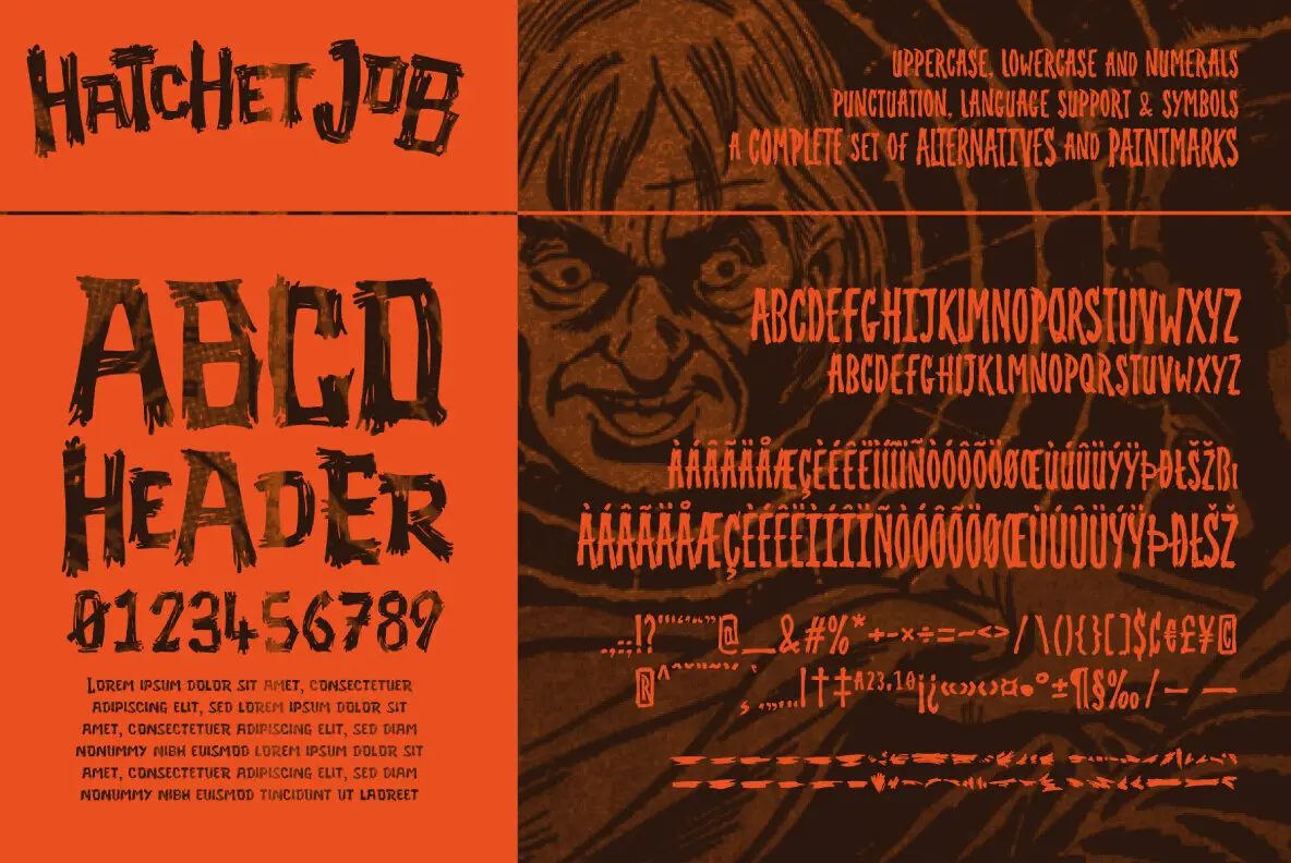 Hatchet Job Font YouWorkForThem