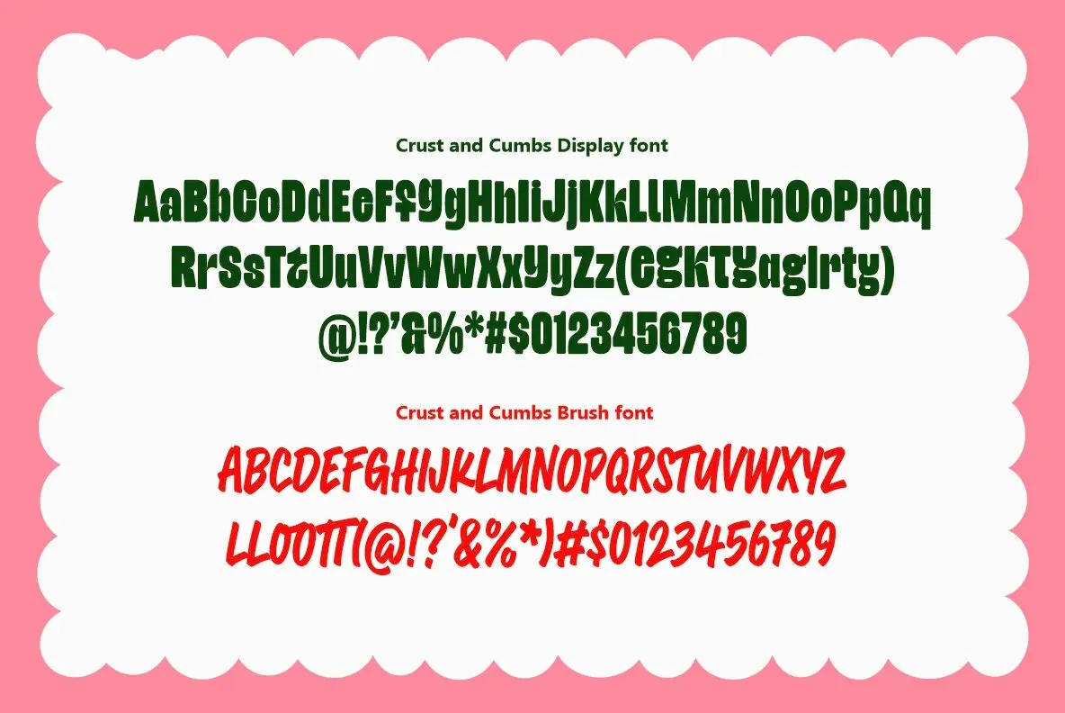 Crust and Crumbs Font YouWorkForThem