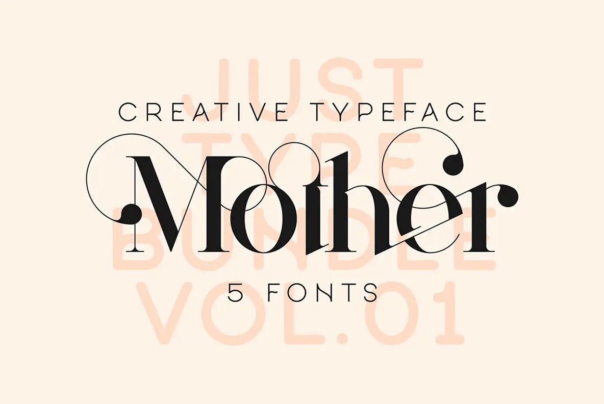 Just Type Bundle Vol.01 Font - YouWorkForThem