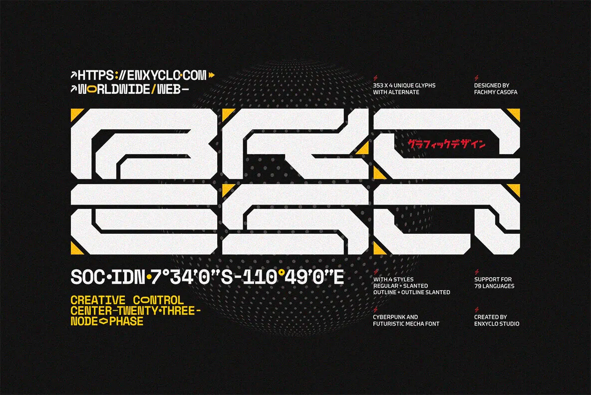 Punk Cyber - Y2K Family Fonts - Design Cuts