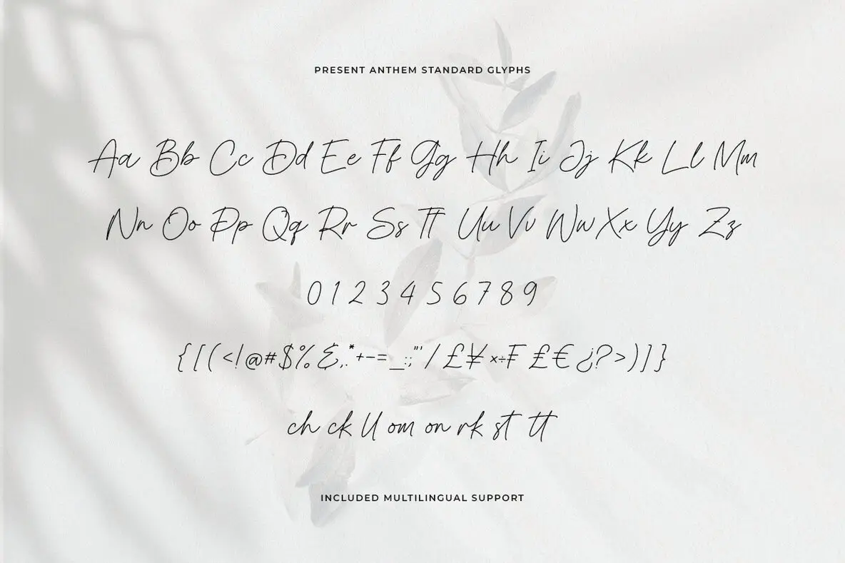 Present Anthem Font - YouWorkForThem