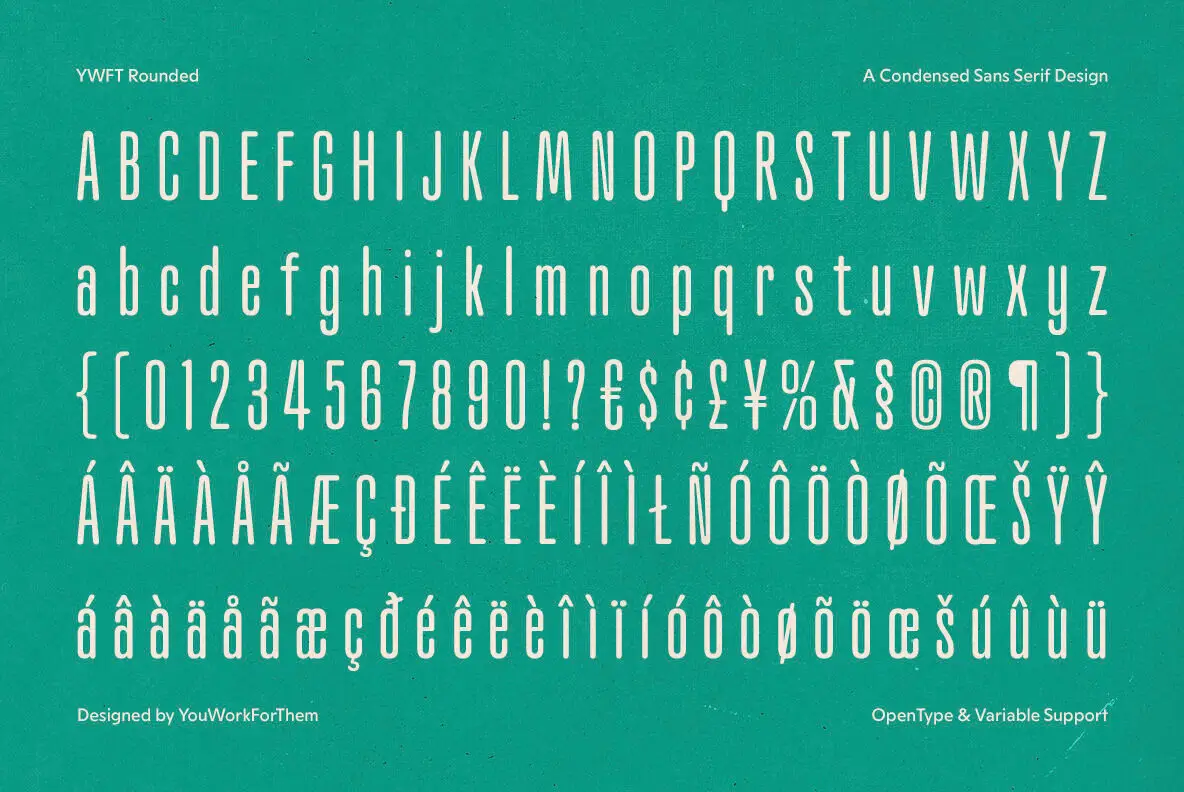 YWFT Rounded Sans Font - Fontpath