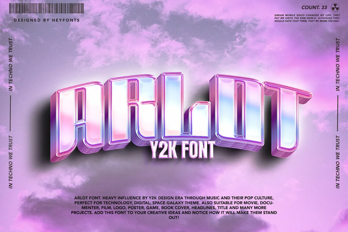 Arlot Y2k Font