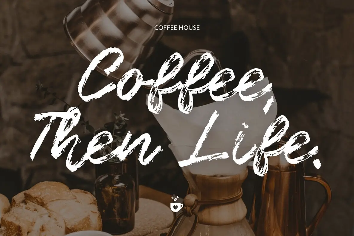 Cold Brewing Font - YouWorkForThem