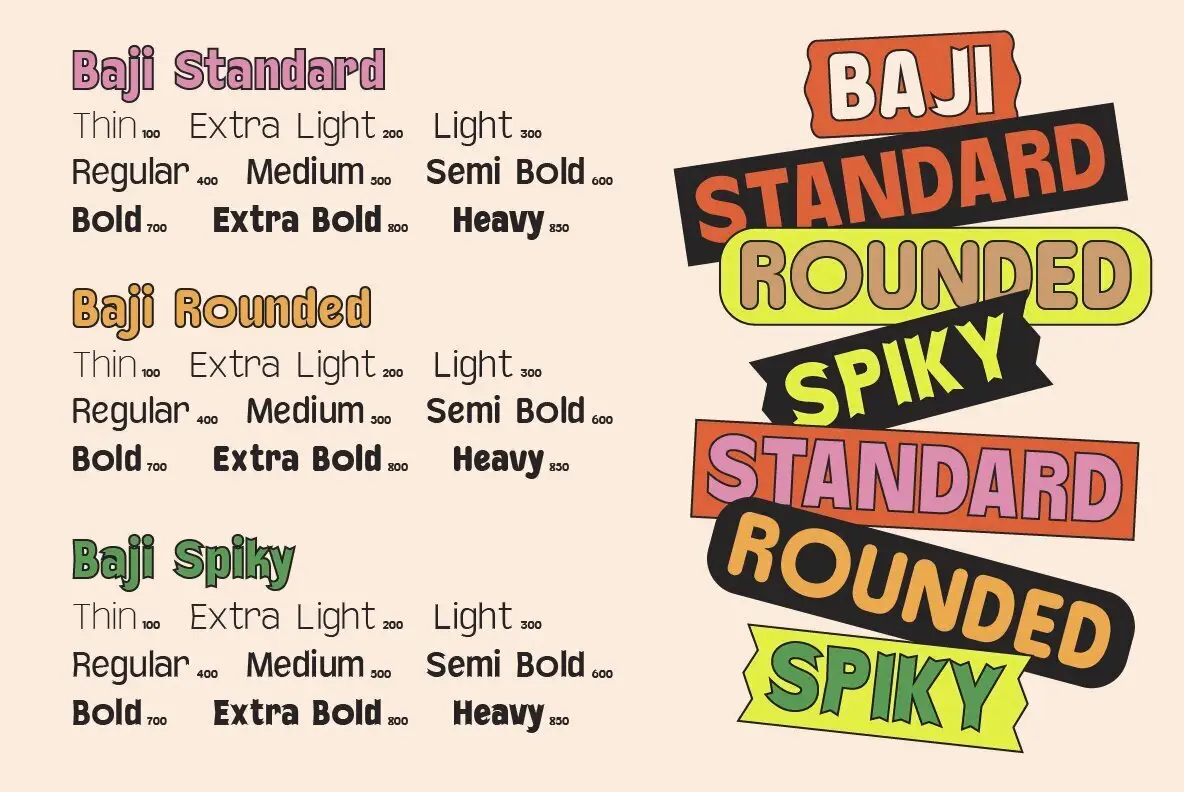 Baji Font - YouWorkForThem