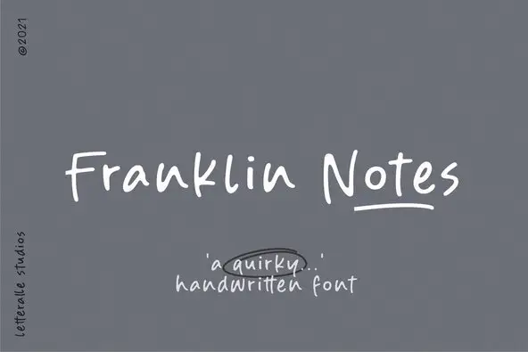 Franklin Notes Font