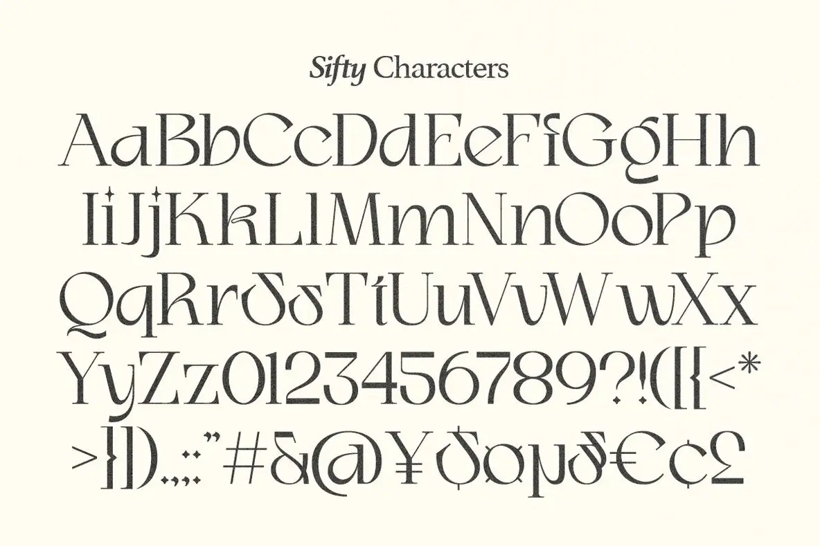 Sift Letras Sifty Font - FontPath