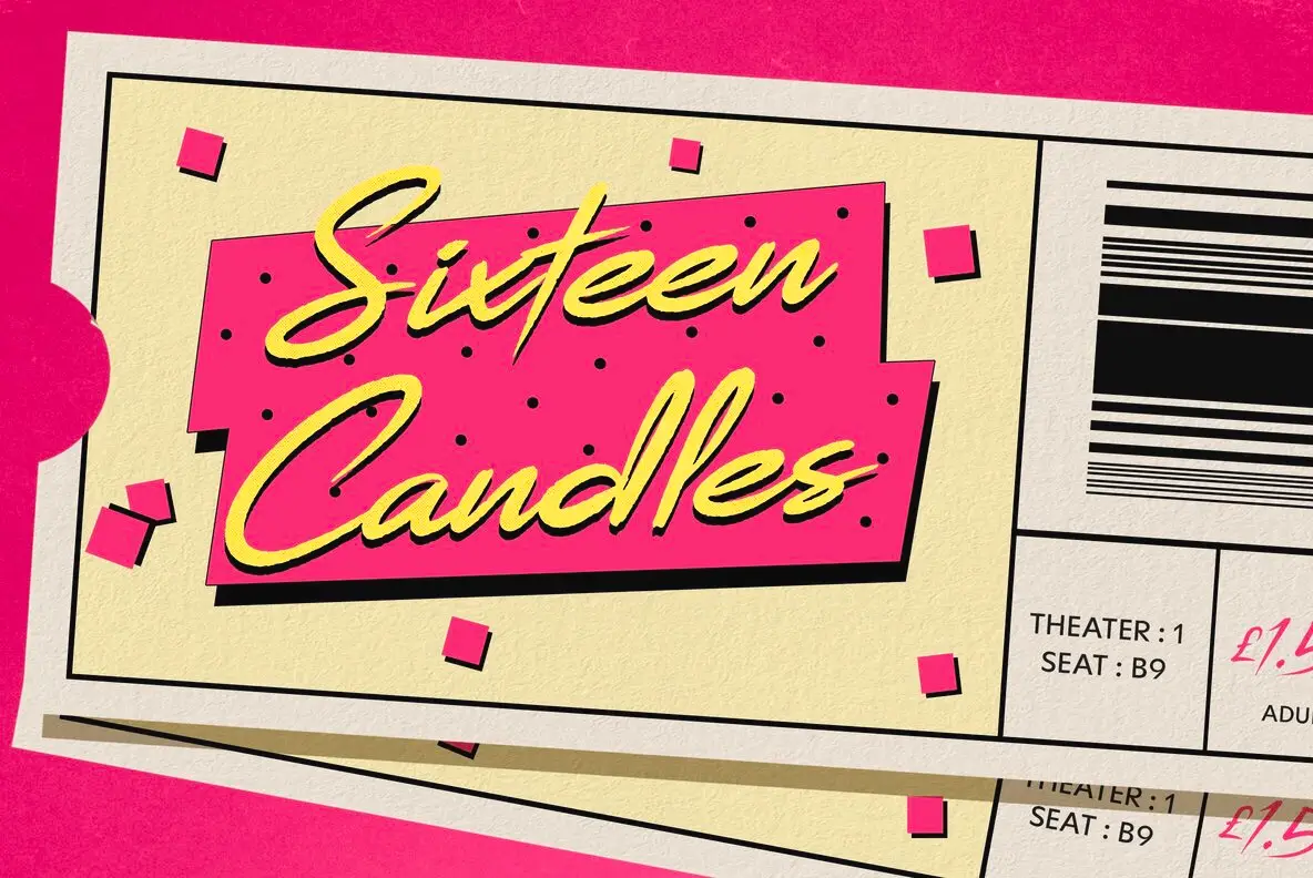 Radical Script 80s Font - Fontpath