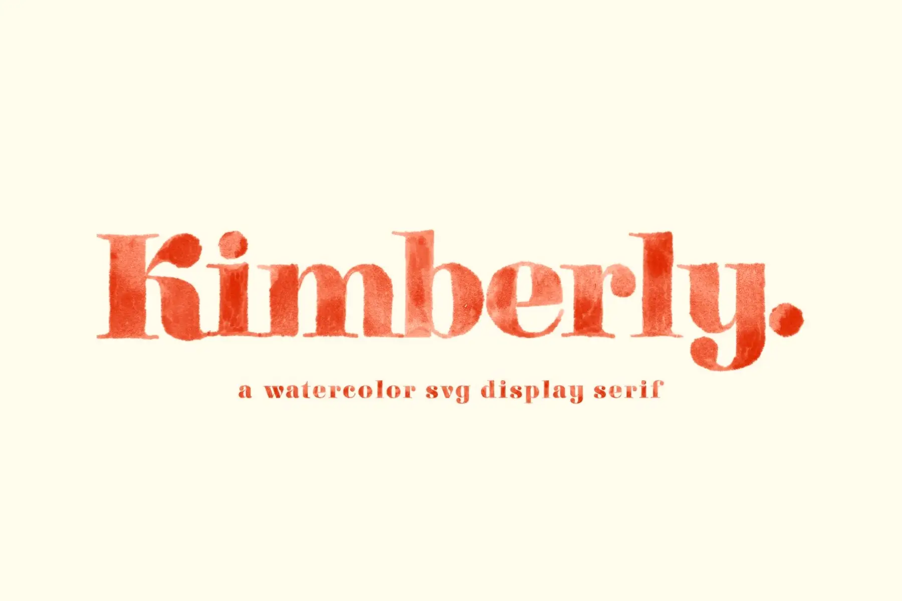 Kimberly Watercolor SVG