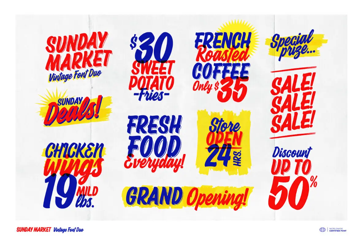 Sunday Market Font - Fontpath