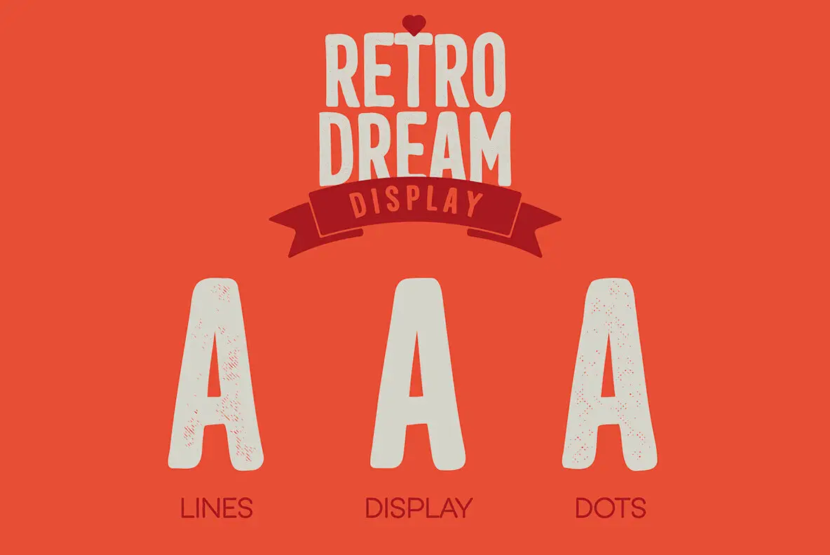 Retro Dream Font - YouWorkForThem