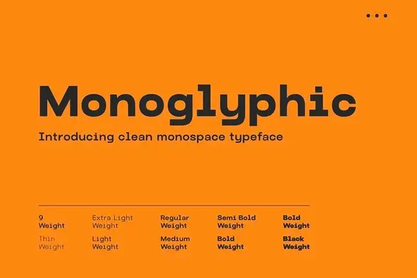 Monoglyphic Font