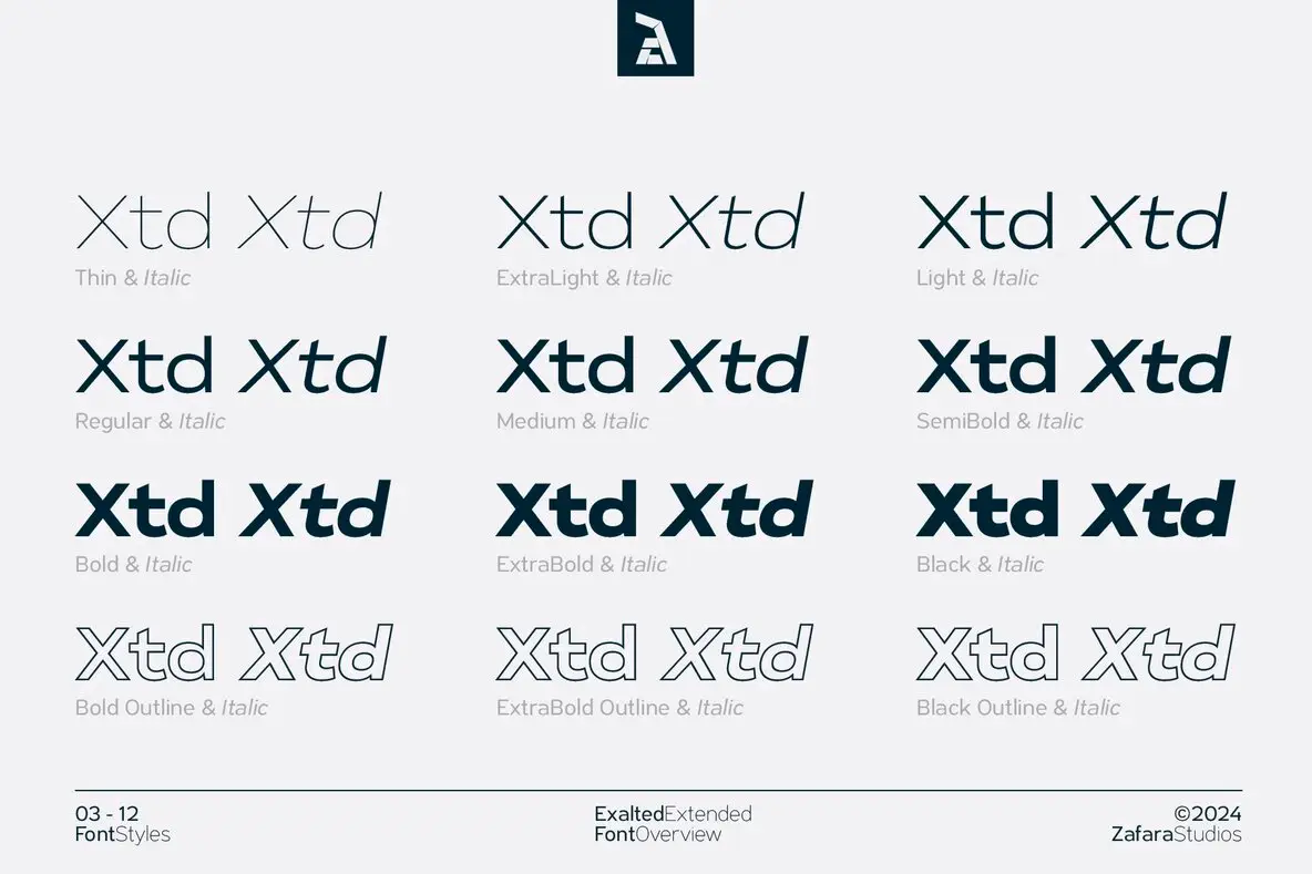 Exalted Extended Font - FontPath