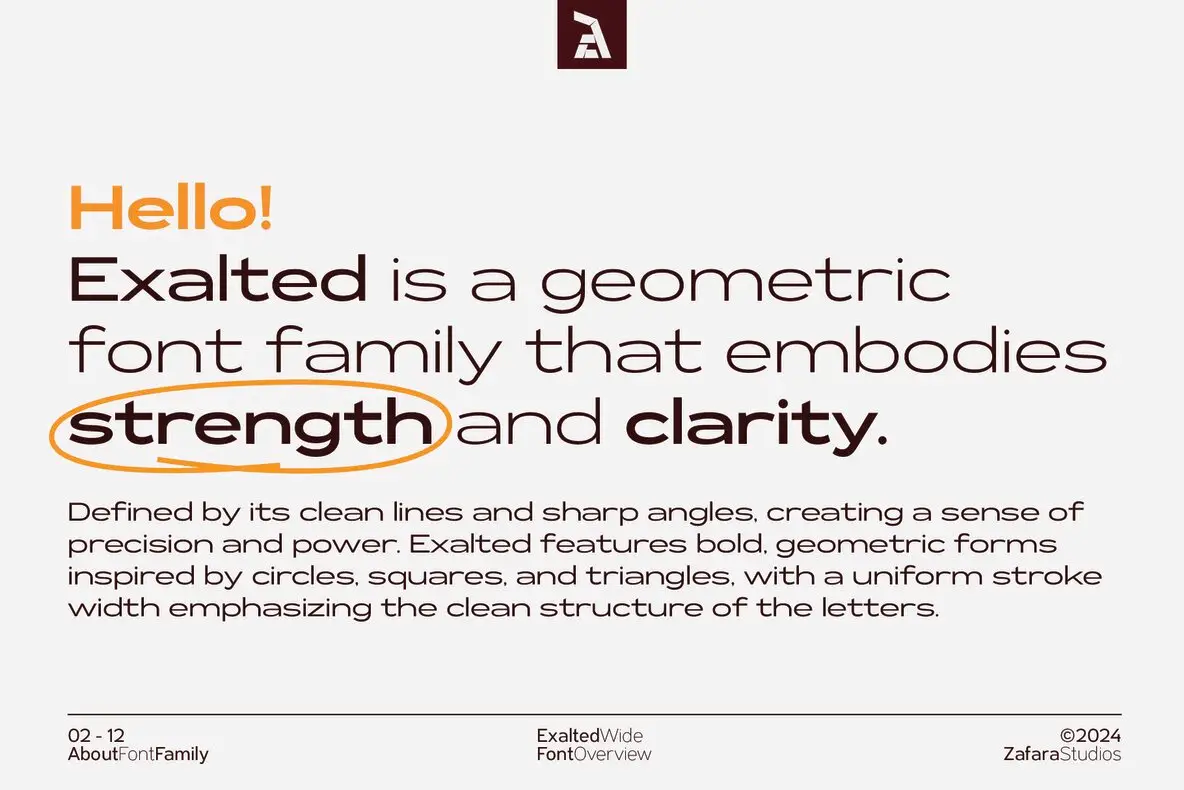 Exalted Wide Font - FontPath
