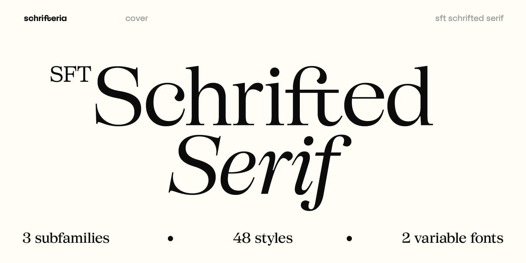 SFT Schrifted Serif