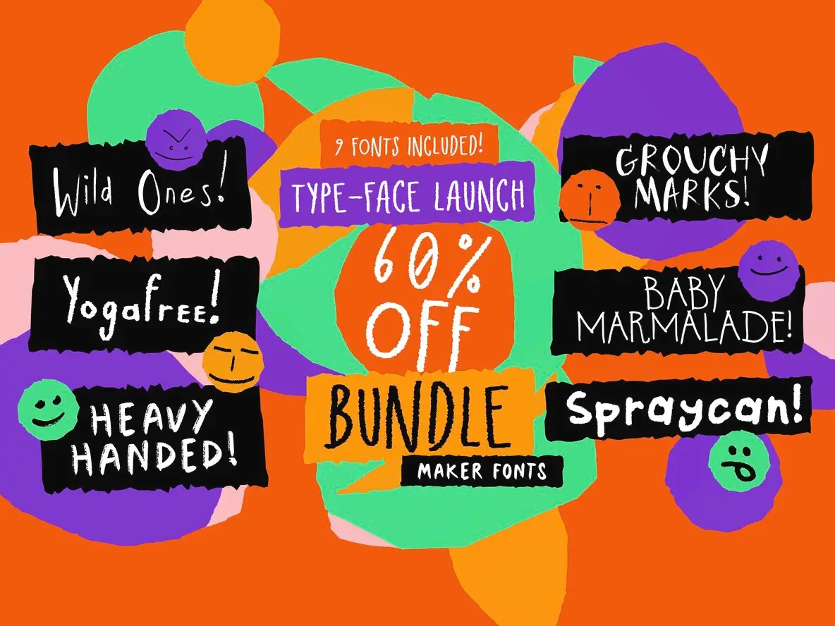 Maker Fonts Launch Bundle Font - Fontpath