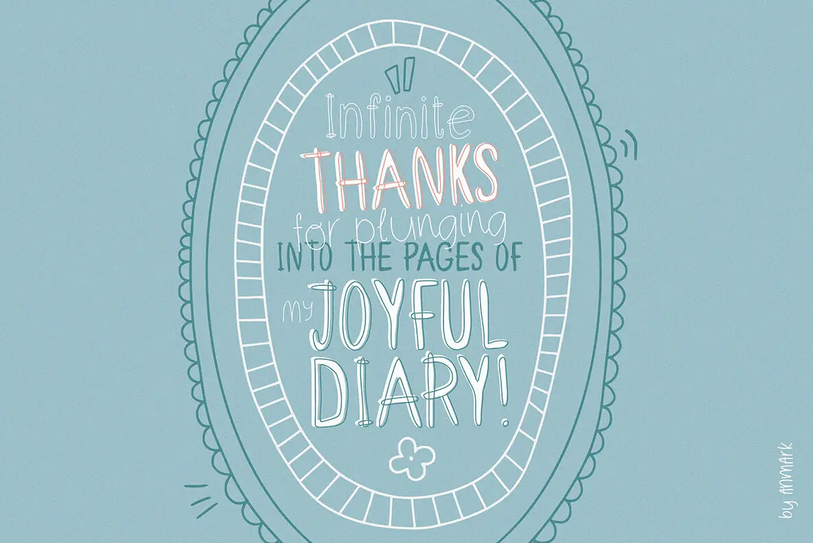 Joyful Diary Font - YouWorkForThem