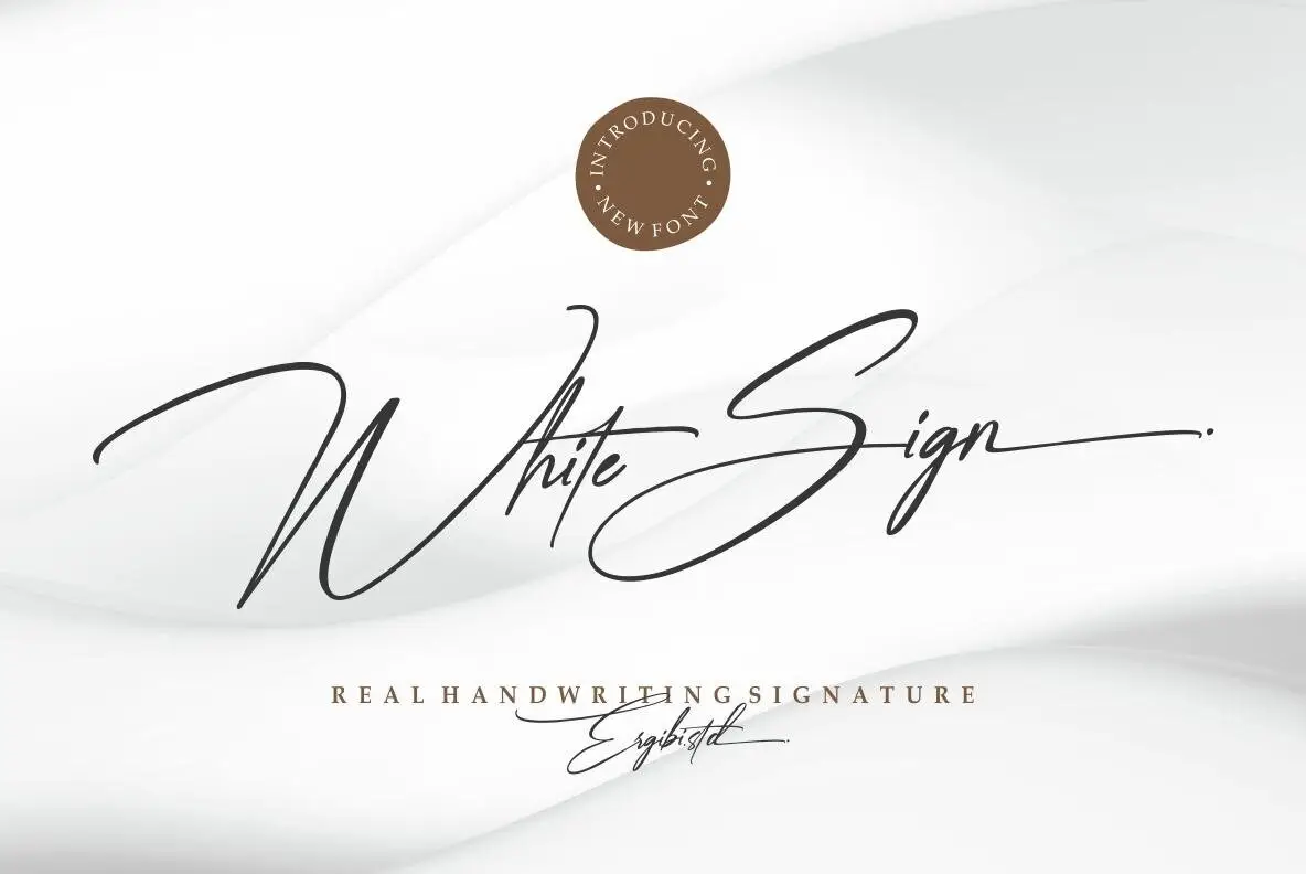 White Sign