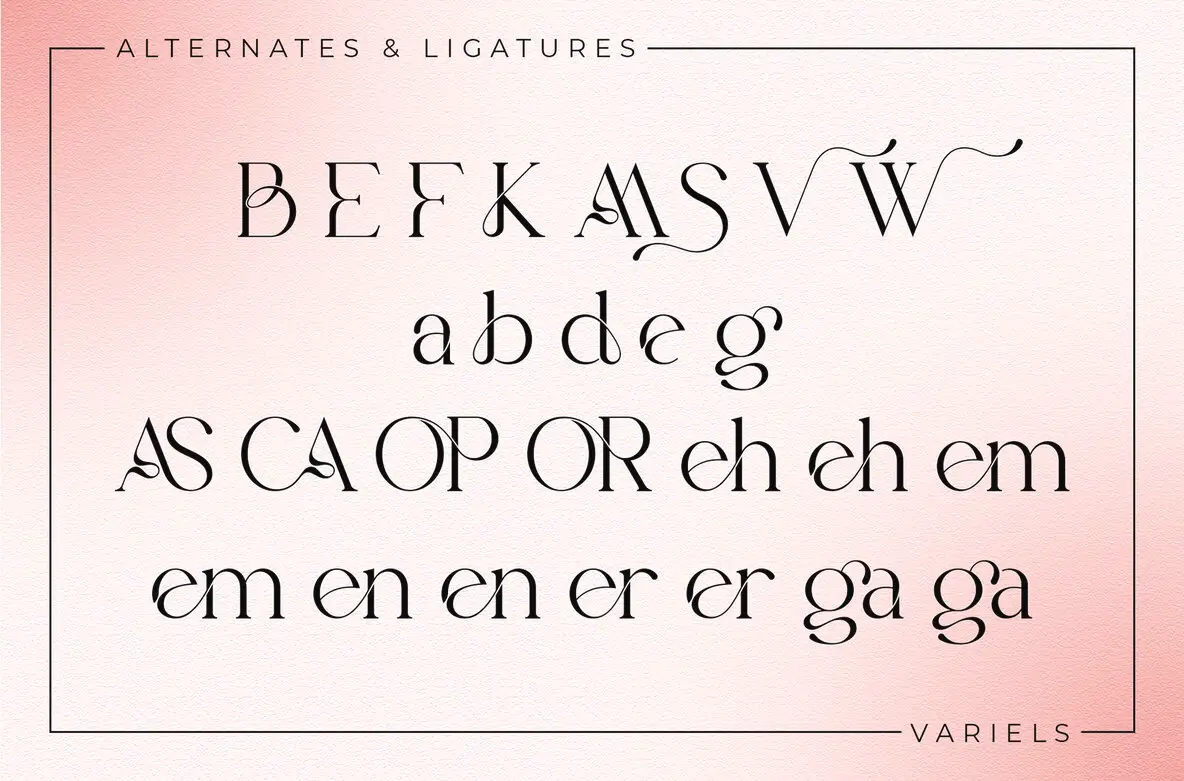 Varii Lettering Variels Font - Fontpath