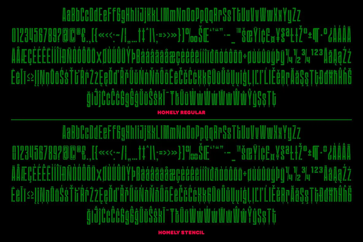 Homely Text Homely Font - YouWorkForThem