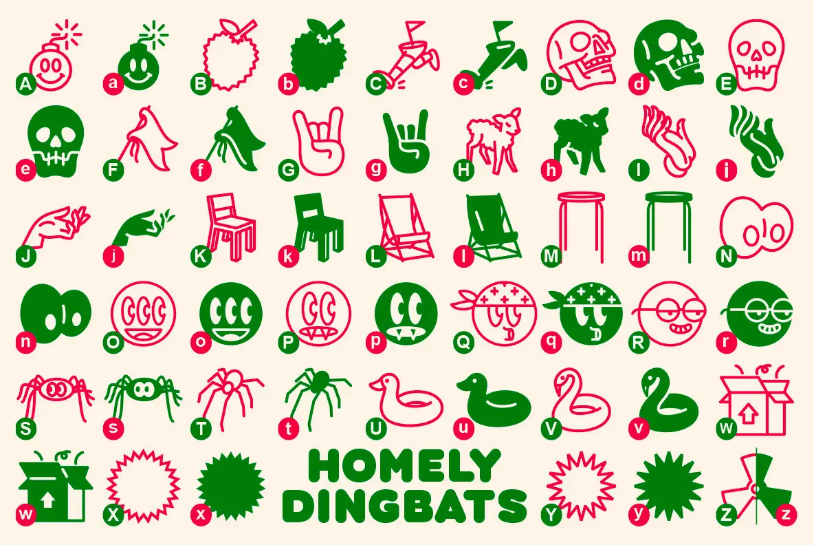 Homely Text Homely Font - FontPath