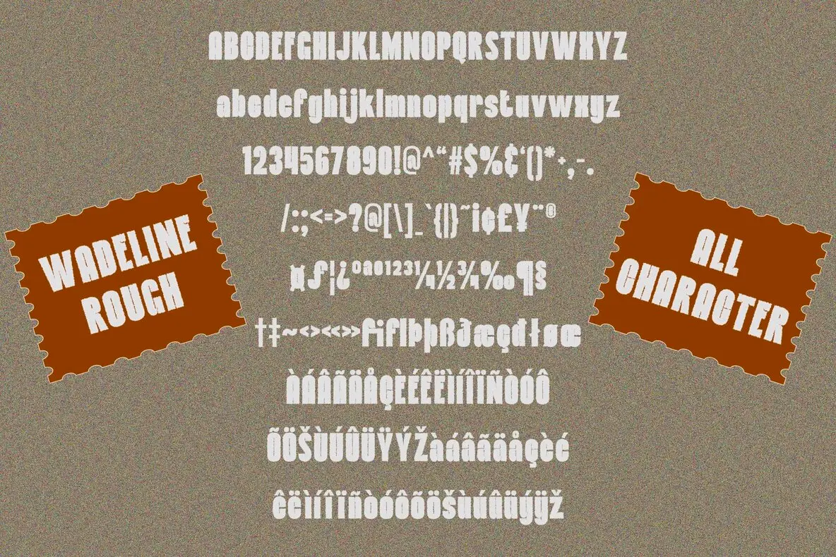 Wadeline Rounded Font Wadeline Rough Font - FontPath