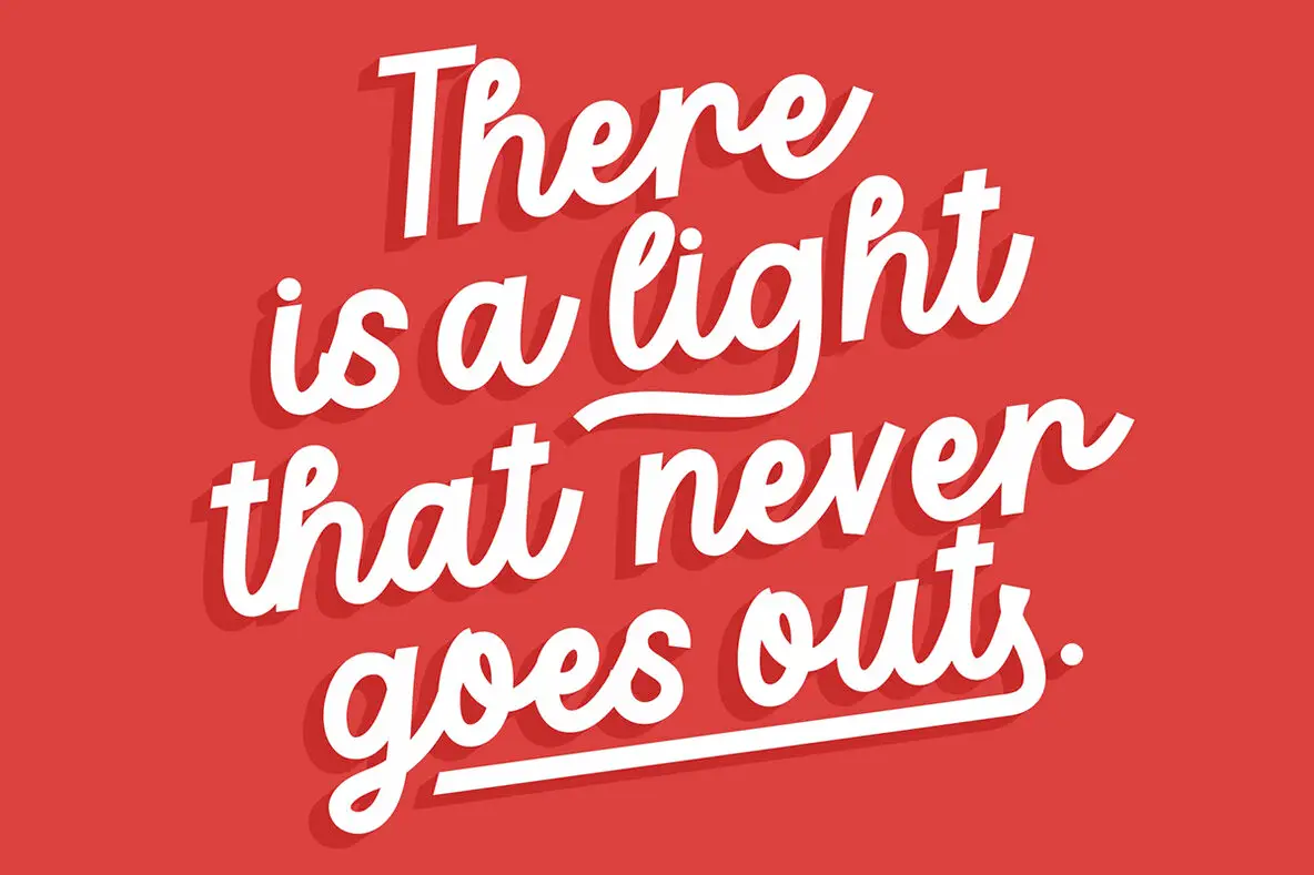 Heals Text Calligraphy Lettering Healing Font - Fontpath