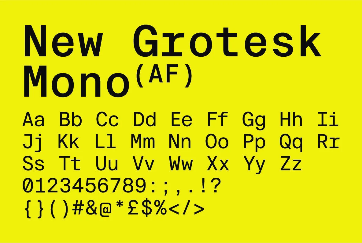 New Grotesk Mono