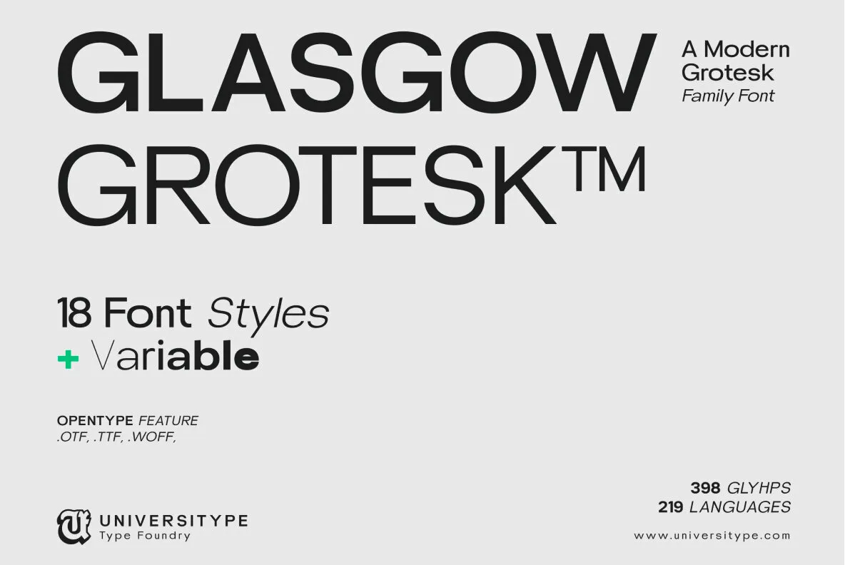 UT Glasgow Grotesk