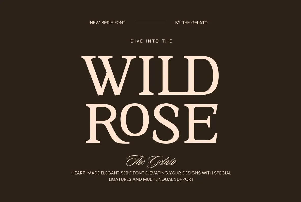 Wild Rose Elegant Serif Font