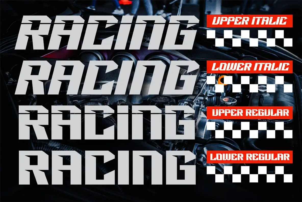 Racing Power Font - FontPath