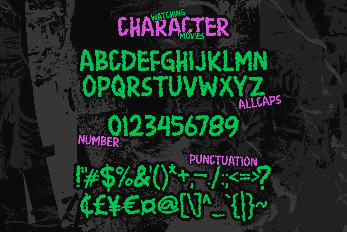 Watching Movies Font - Fontpath
