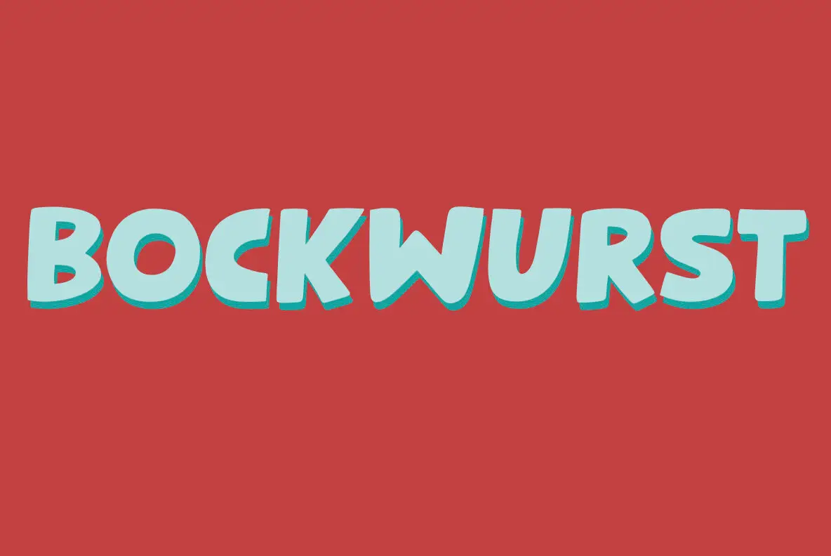 Bockwurst