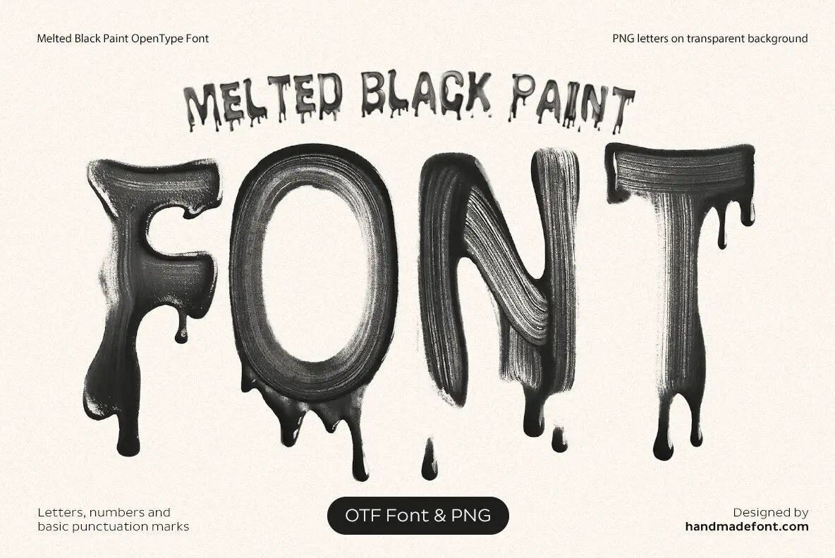 Melt Black Paint SVG