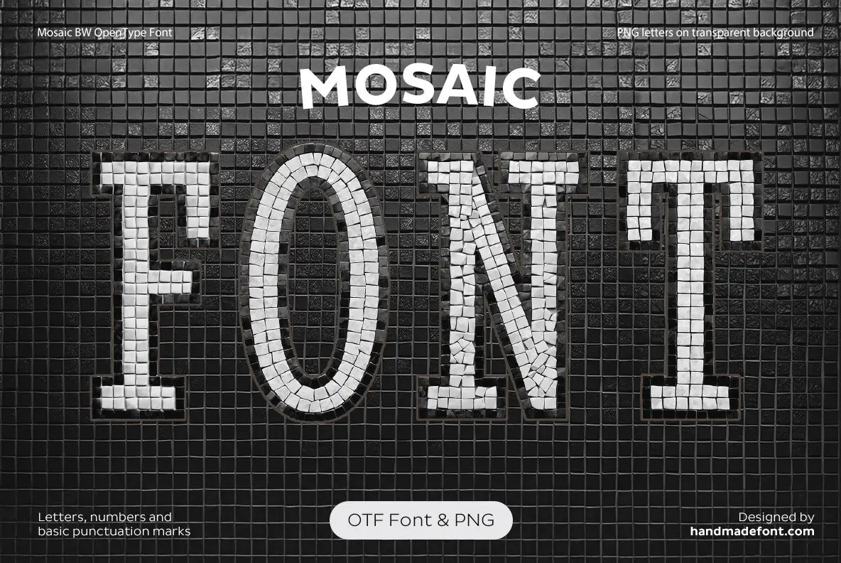 Mosaic BW SVG