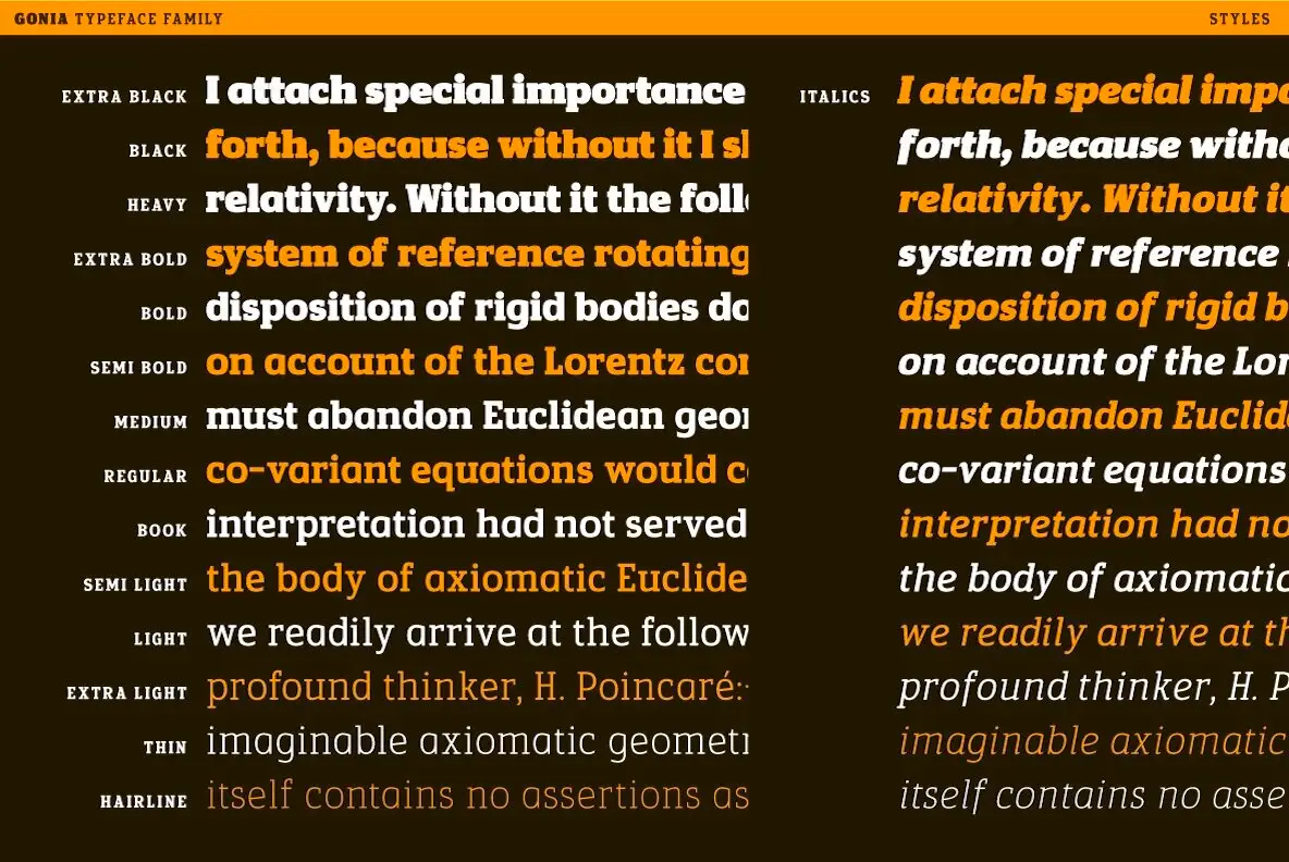 Gonia Font - FontPath