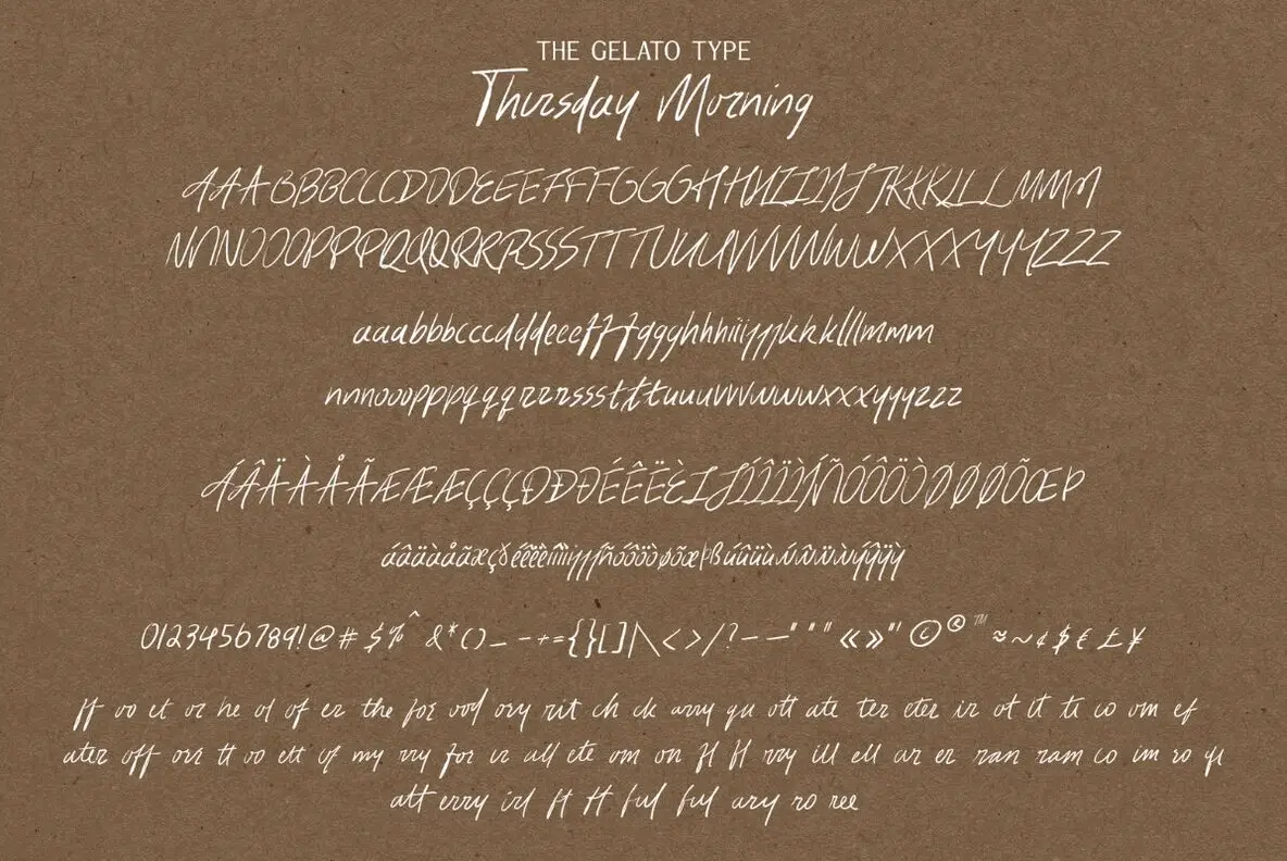 Thursday In Font Thursday Morning Font - FontPath