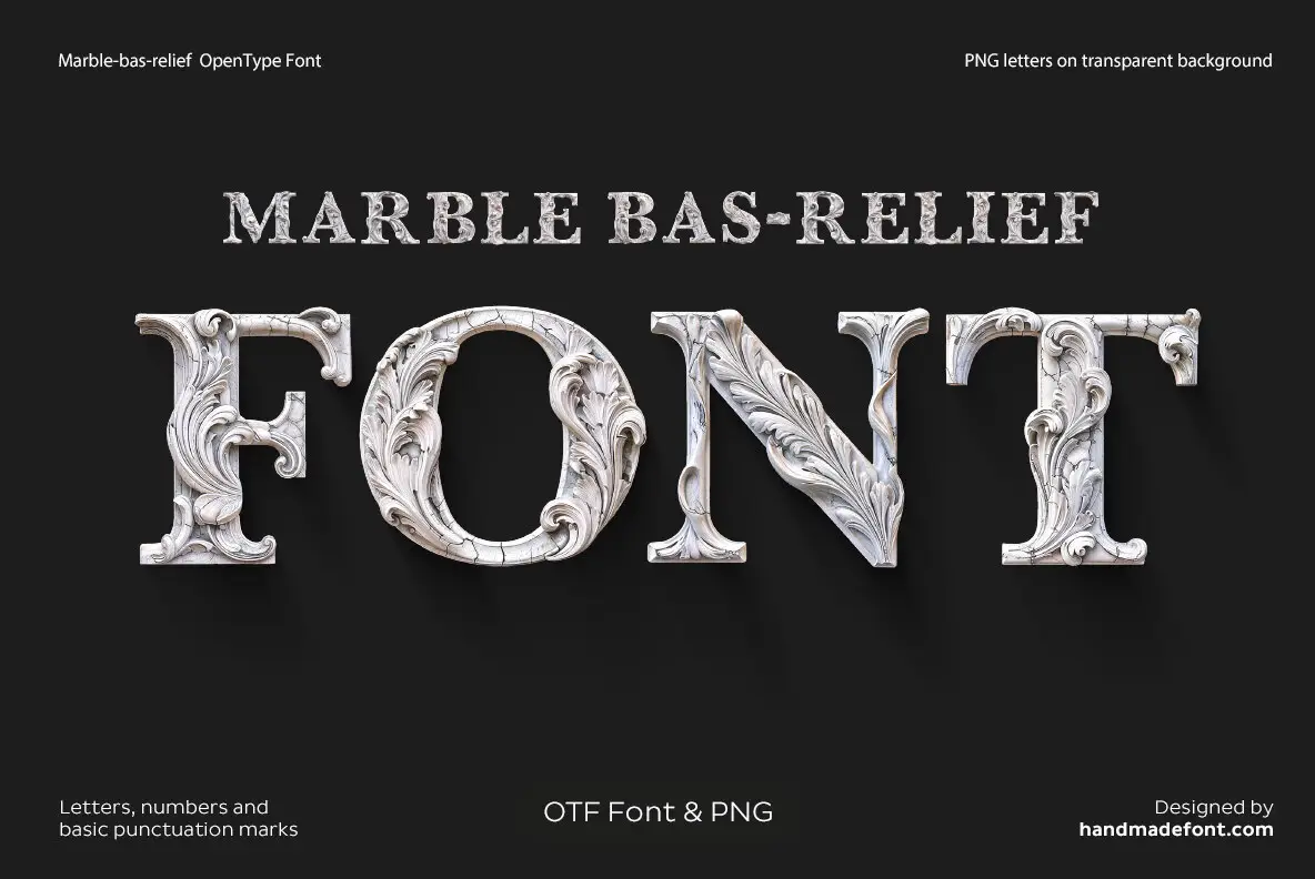 Marble bas relief SVG