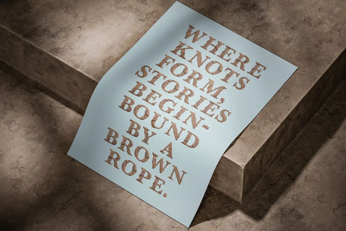 To Know The Ropes Typeography Brow Rope Font - Fontpath