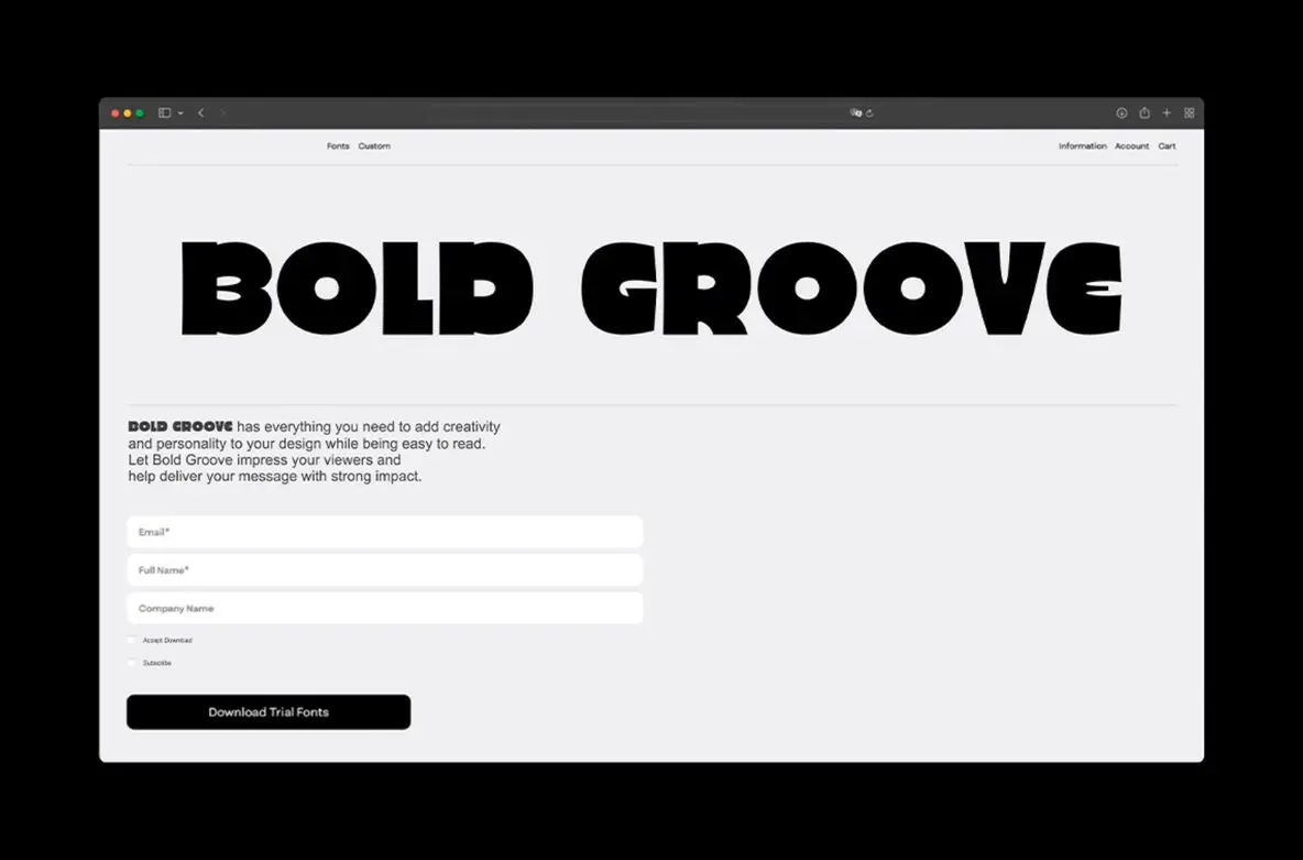 Bold Groove Font - Fontpath