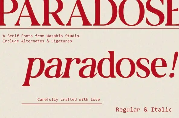 Paradose Font