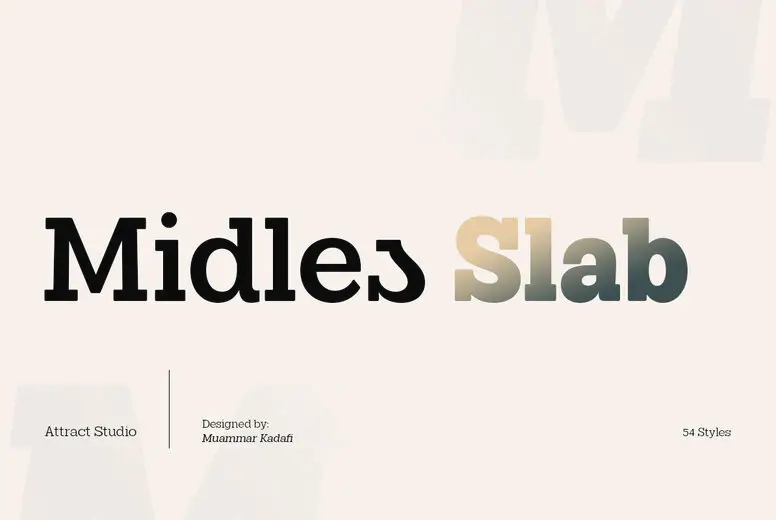 Midles Slab Font