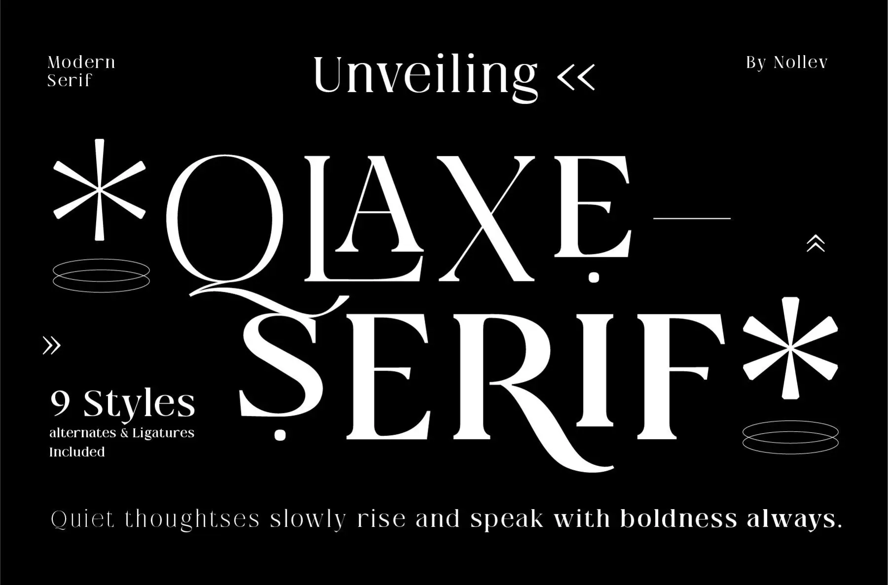 Qlaxe serif