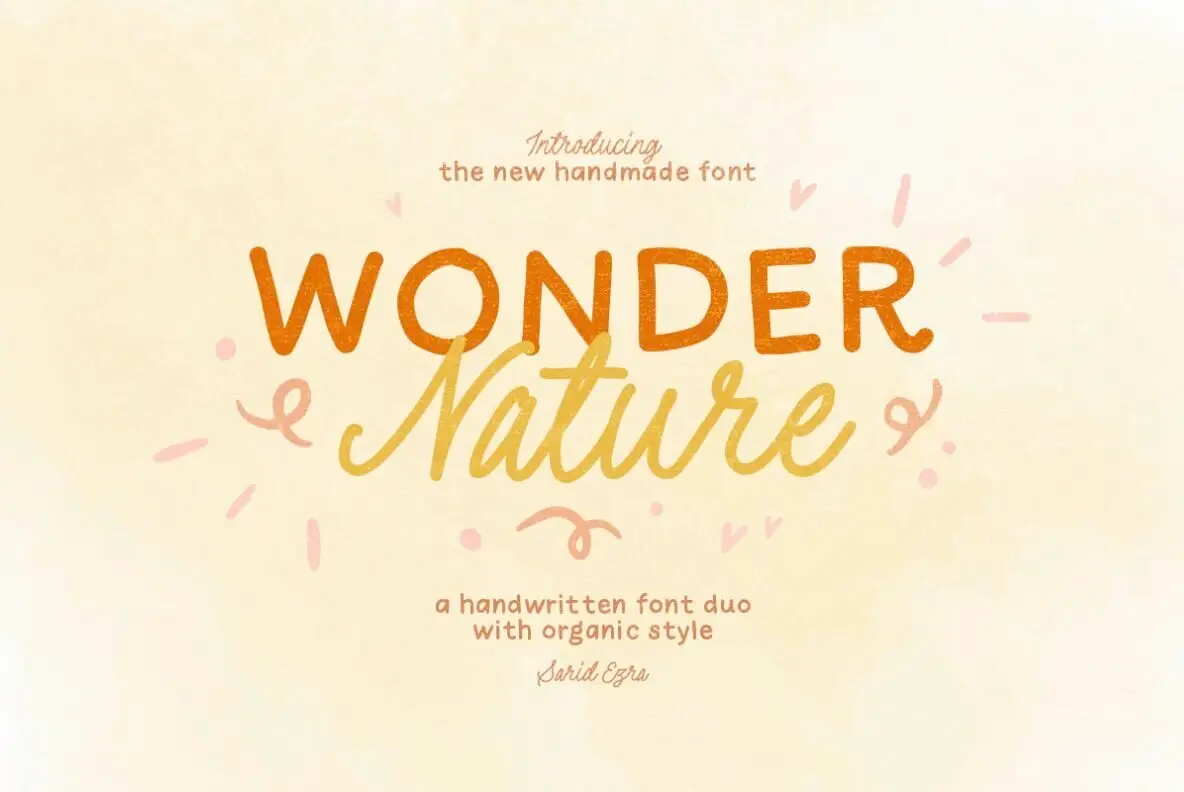 Wonder Nature Font - FontPath