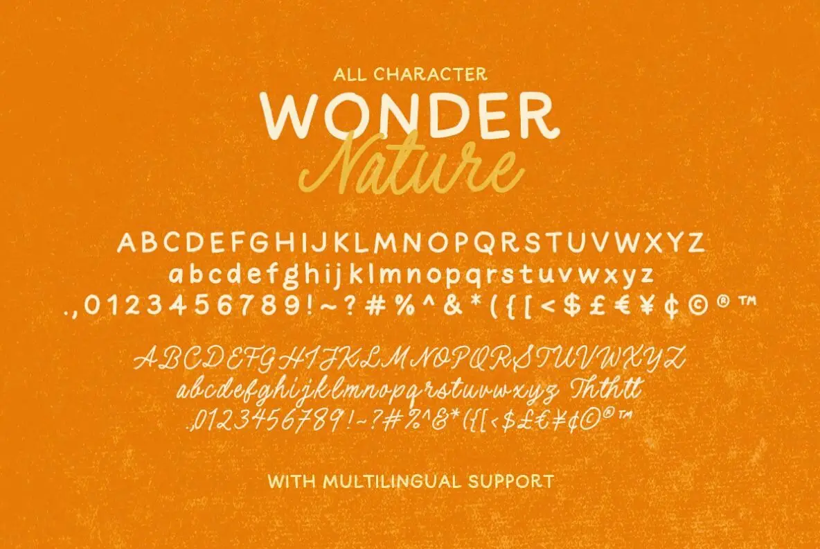 Wonder Nature Font - Fontpath