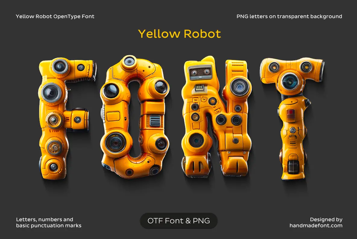 Yellow Robot SVG